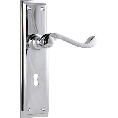 Door Lever Milton Lock Chrome Plated
