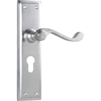 Door Lever Milton Euro Satin Chrome