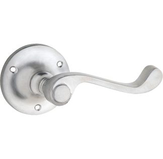 Door Lever Milton Round Rose Satin Chrome