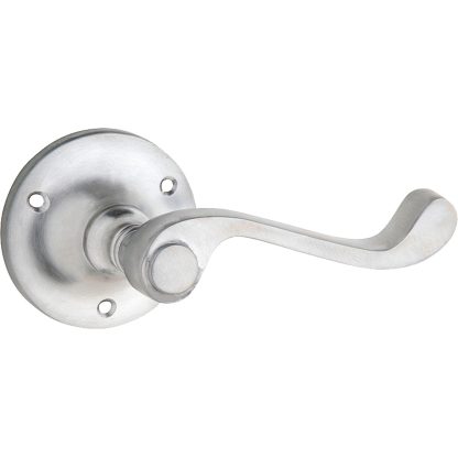 Door Lever Milton Round Rose Satin Chrome