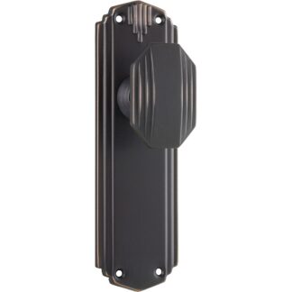 Tradco 0802 Napier Knob Passage Antique Copper 178x54mm