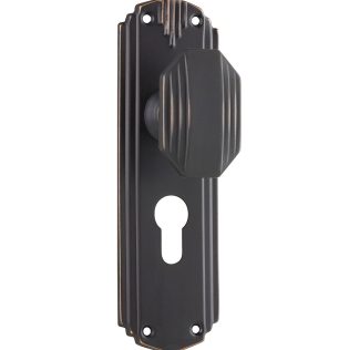 Tradco 0802E Napier Knob Euro Antique Copper 178x54mm