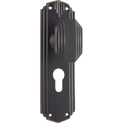 Tradco 0802E Napier Knob Euro Antique Copper 178x54mm