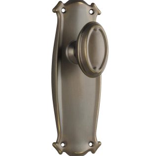 Tradco 0830 Bungalow Knob Passage Antique Brass 197x68mm