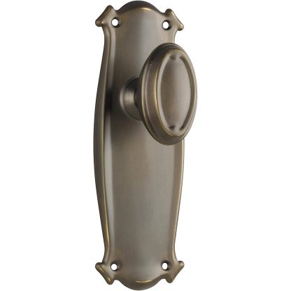Tradco 0830 Bungalow Knob Passage Antique Brass 197x68mm