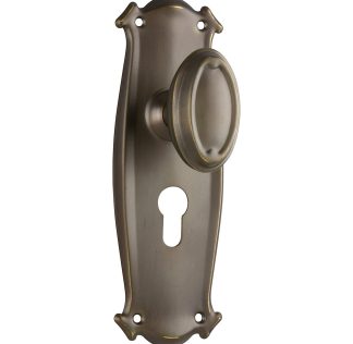 Tradco 0830E Bungalow Knob Euro Antique Brass 197x68mm