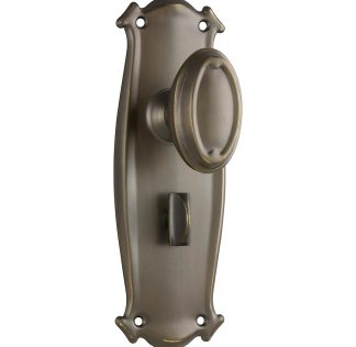 Tradco 0830P Bungalow Knob Privacy Antique Brass 197x68mm