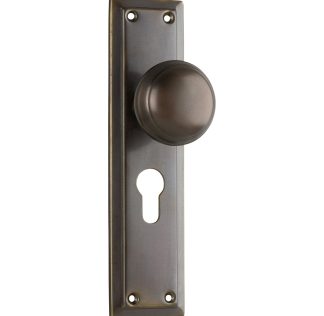 Tradco 0841E Richmond Knob Euro Antique Brass 200x50mm
