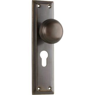 Tradco 0841E Richmond Knob Euro Antique Brass 200x50mm