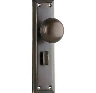 Tradco 0841P Richmond Knob Privacy Antique Brass 200x50mm