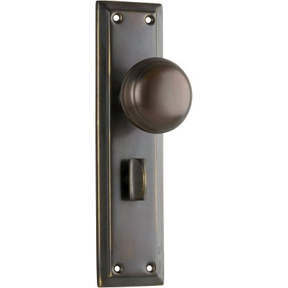 Tradco 0841P Richmond Knob Privacy Antique Brass 200x50mm