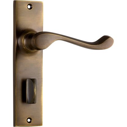 Tradco 0845P Fremantle Lever Privacy Antique Brass 150x35mm 50mm(P)