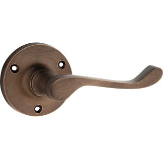 Tradco 0850 Victorian Lever on Rose Antique Brass 63mm 58mm(P)