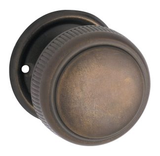 Tradco 0852 Mortice Knob Milled Edge Antique Brass 52mm 48mm(P)