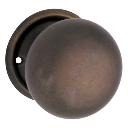 Tradco 0853 Mortice Knob Plain Antique Brass 54mm 48mm(P)