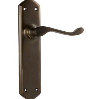 Tradco 0858 Windsor Lever Passage Antique Brass 200x45mm 60mm(P)