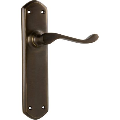 Tradco 0858 Windsor Lever Passage Antique Brass 200x45mm 60mm(P)