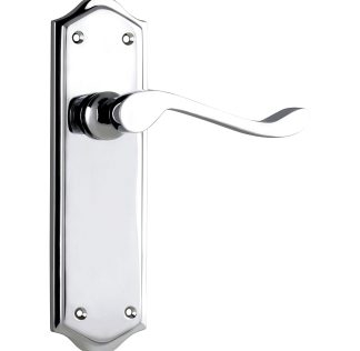 Tradco 0874 Henley Lever Passage Chrome Plate 180x50mm 58mm(P)