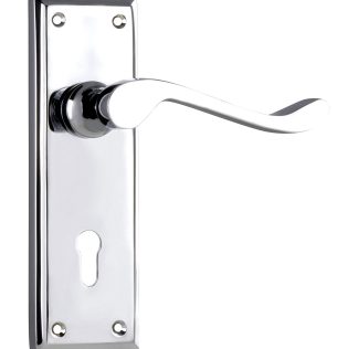 Tradco 0877 Camden Lever Lock Chrome Plate 152x50mm 60mm(P)
