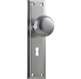 Tradco 0885 Richmond Knob Lock Satin Chrome 200x50mm