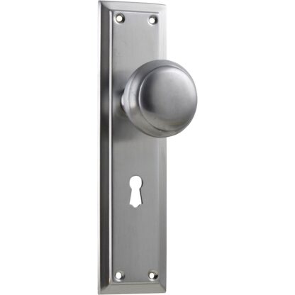 Tradco 0885 Richmond Knob Lock Satin Chrome 200x50mm