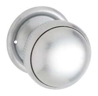 Tradco 0888 - Mortice Knob Milled Edge - Satin Chrome - 45mm