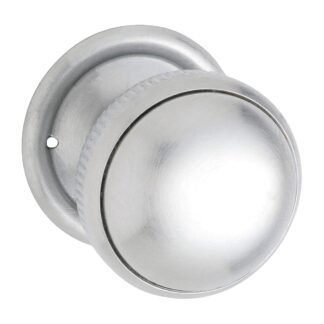 Tradco 0888 - Mortice Knob Milled Edge - Satin Chrome - 45mm
