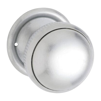 Tradco 0888 - Mortice Knob Milled Edge - Satin Chrome - 45mm