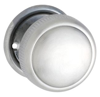 Tradco 0889 - Mortice Knob Milled Edge - Satin Chrome - 52mm