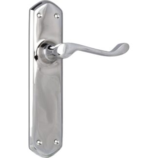 Tradco 0890 Windsor Lever Passage Chrome Plate 200x45mm 60mm(P)