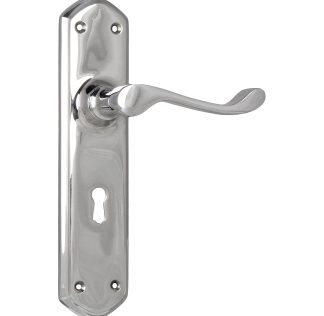 Tradco 0891 Windsor Lever Lock Chrome Plate 200x45mm 60mm(P)