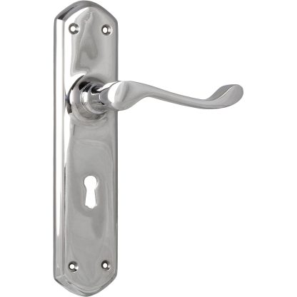 Tradco 0891 Windsor Lever Lock Chrome Plate 200x45mm 60mm(P)