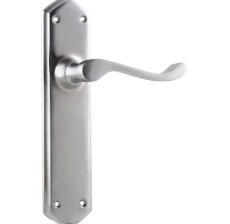 Tradco 0892 Windsor Lever Passage Satin Chrome 200x45mm 60mm(P)
