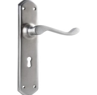 Tradco 0893 Windsor Lever Lock Satin Chrome 200x45mm 60mm(P)