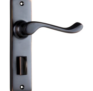 Tradco 0895P Fremantle Lever Privacy Antique Copper 150x35mm 50mm(P)