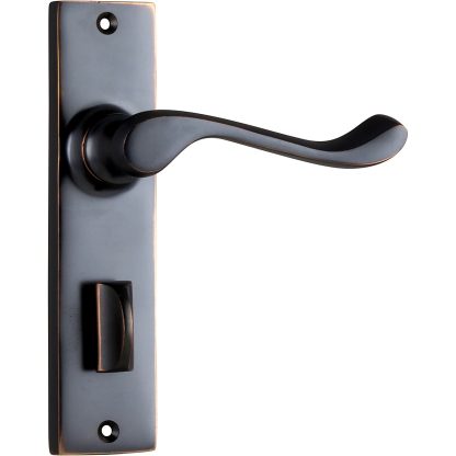 Tradco 0895P Fremantle Lever Privacy Antique Copper 150x35mm 50mm(P)
