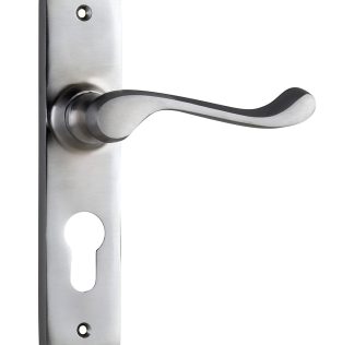 Tradco 0897E Fremantle Lever Euro Satin Chrome 150x35mm 50mm(P)