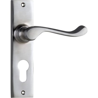 Tradco 0897E Fremantle Lever Euro Satin Chrome 150x35mm 50mm(P)