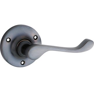 Tradco 0900 Victorian Lever on Rose Antique Copper 63mm 60mm(P)