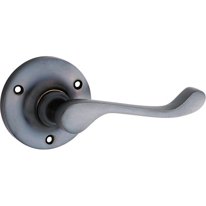 Tradco 0900 Victorian Lever on Rose Antique Copper 63mm 60mm(P)