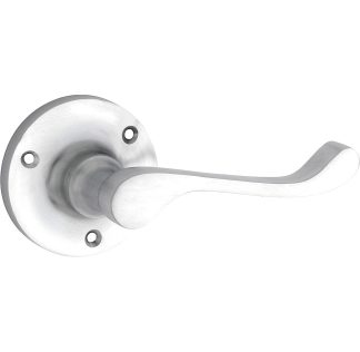 Tradco 0901 Victorian Lever on Rose Satin Chrome 63mm 60mm(P)