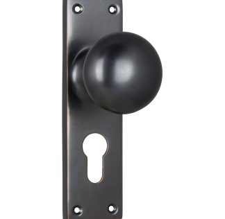 Tradco 0905E Door Knob Victorian Euro Antique Copper