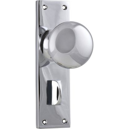 Tradco 0910P Door Knob Victorian Privacy Chrome Plated