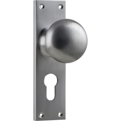Tradco 0915E Door Knob Victorian Euro Satin Chrome
