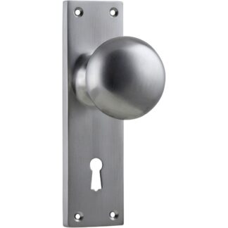 Tradco 0916 Door Knob Victorian Lock Satin Chrome