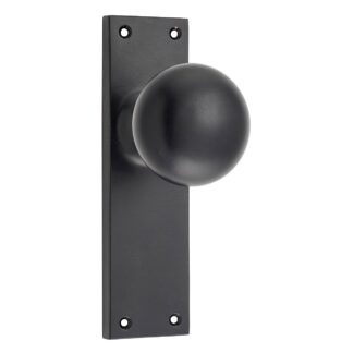 Tradco 0959 Door Knob Victorian Latch Matt Black