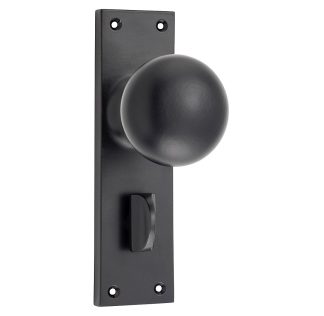 Tradco 0959P Door Knob Victorian Privacy Matt Black