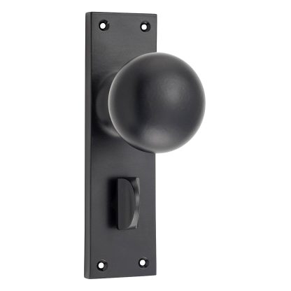 Tradco 0959P Door Knob Victorian Privacy Matt Black