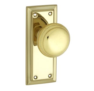 Tradco 0980 Richmond Knob Passage Polished Brass 125x50mm