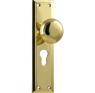 Tradco 0981E Richmond Knob Euro Polished Brass 200x50mm
